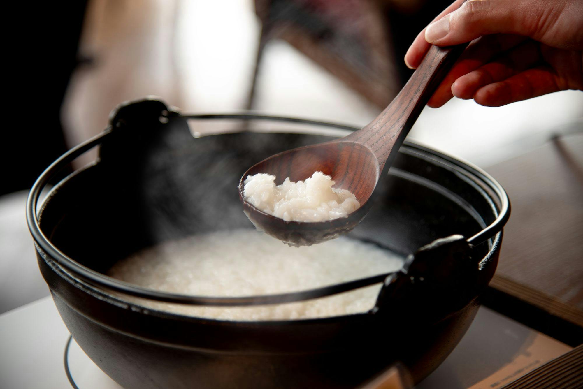 나가사키현산 츠야히메로 정성껏 지은 죽