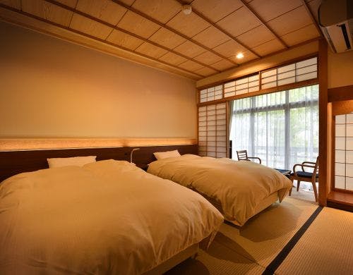 【ツインベッド・和洋室】10畳＋8～7畳