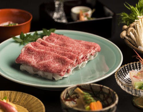 「米沢牛しゃぶしゃぶ」がメインの懐石料理