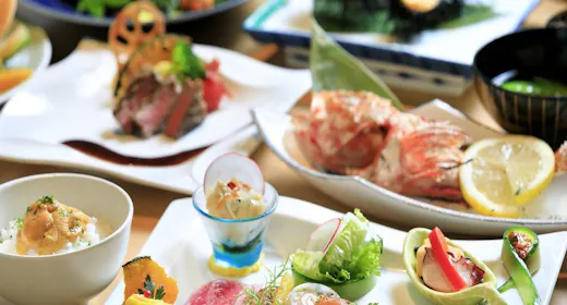 【スタンダードプラン】三陸の海の幸と短角牛に舌鼓~全室露天風呂付の絶景美食の宿/和洋創作料理・個室食