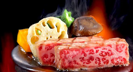 【料理ランクUP】千葉県産のブランド牛「彩美牛」を堪能<彩美牛の鉄皿焼き付>