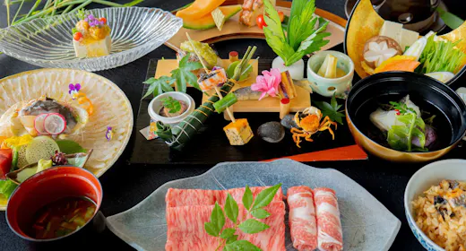【早割90・夕朝食付き】県産和牛と沖縄×北海道の恵みを味わう特選名嘉真会席プラン(D)/大浴場有