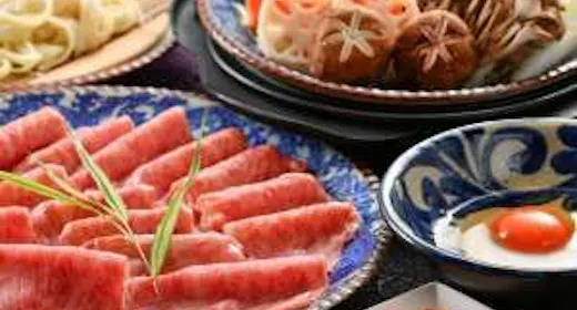 全室露天風呂付+外部露天の貸切も有り<二食付き>すき焼き満喫プラン【厳選和牛使用】