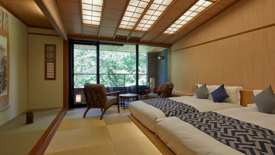All Rooms with Open-Air Bath Guest Rooms Sengokuhara Onsen Centurion Hakone Villa
