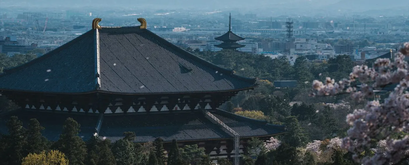 JWマリオット・ホテル奈良:東大寺大仏殿を望む景色