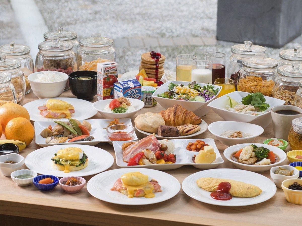 ภาพบุฟเฟ่ต์อาหารเช้า