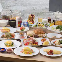 ภาพบุฟเฟ่ต์อาหารเช้า