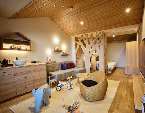 【湖側】温泉露天風呂付ファミリー和洋室