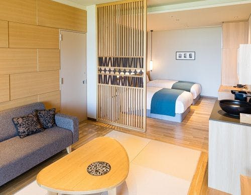 温泉露天風呂付和洋室コネクティングルーム