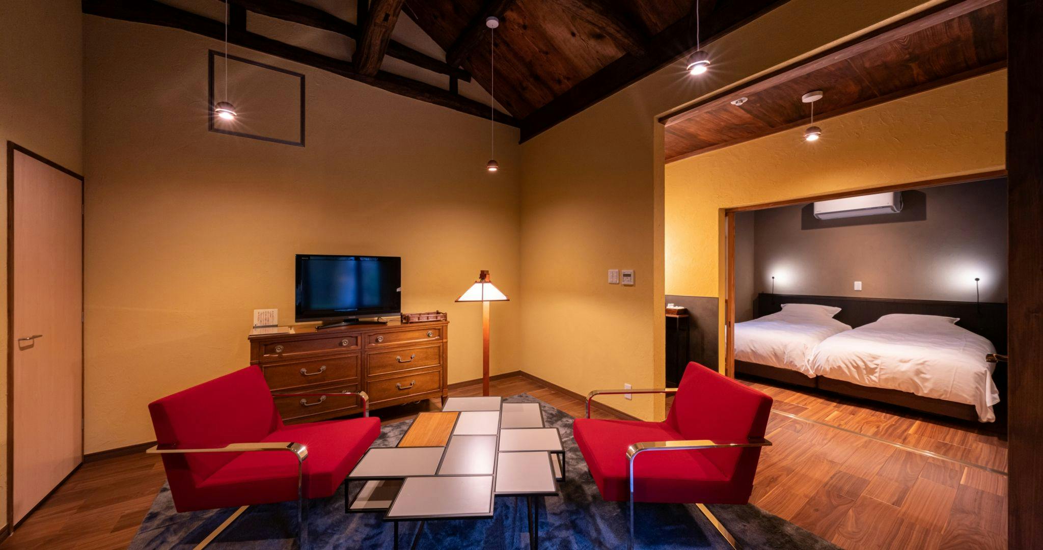 【อาคารเสริม Izutsuro หมายเลข 8】ห้องนั่งเล่นพร้อมเฟอร์นิเจอร์ทันสมัย