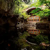 登録有形文化財「桃山風呂」野天風呂