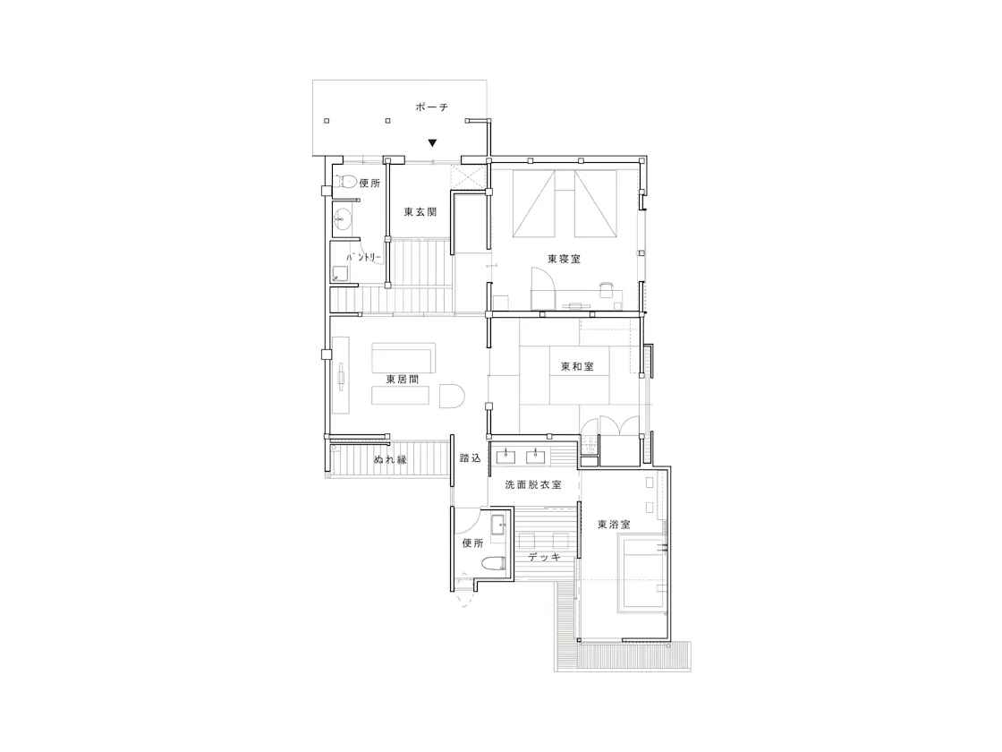 東の間取り図