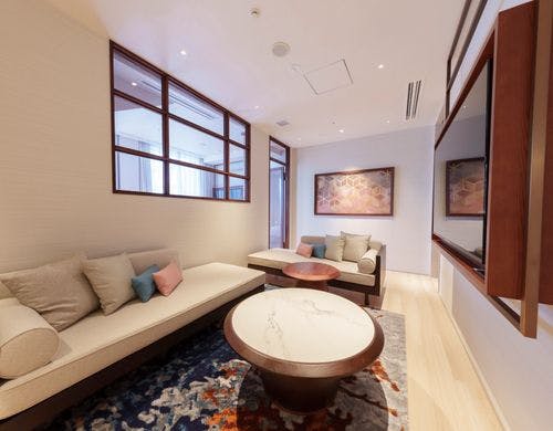 スイートダブルルーム ベッド