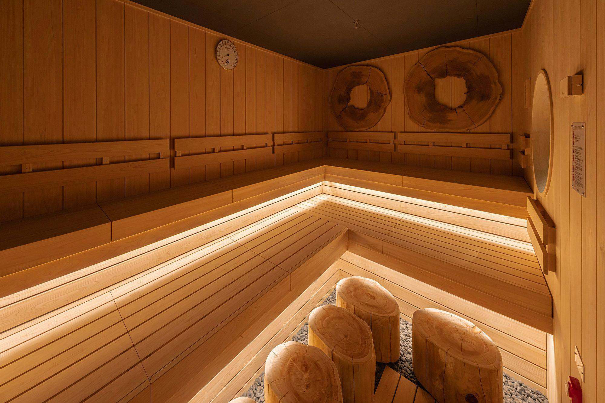 Shared sauna for both men and women