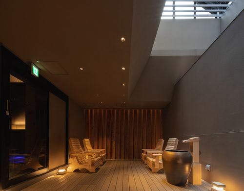 外気浴スペース男女共通