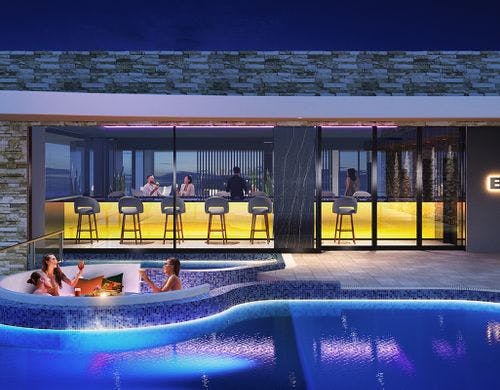 最上階にあるインフィニティプールイメージ