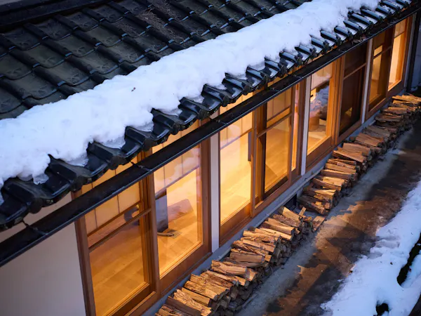 幻想的な雪景色とともに