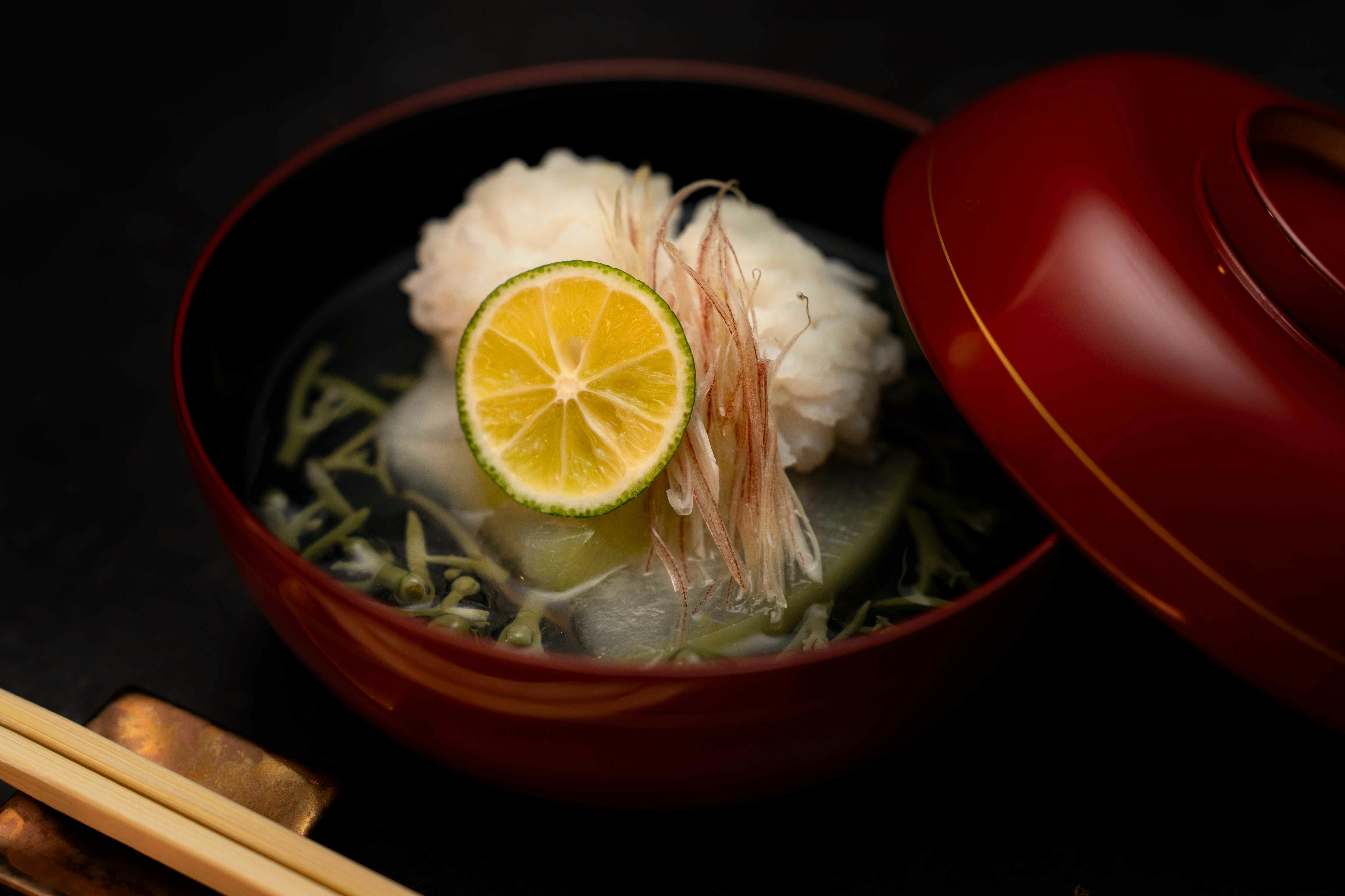 【和美旬郷会席】吸物｜牡丹鱧