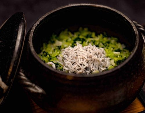 【和美旬郷会席】北限のしらす菜ご飯釜焚き