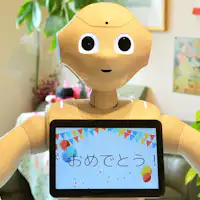 ペッパーがお祝いをします!