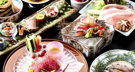 【お肉派に捧げる会席】石川県産ブランド能登豚・和牛・活あわび ジュワ~ッと広がる旨味と食感を味わう