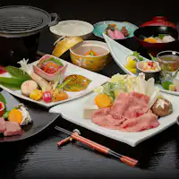 【Yonezawa Beef Zanmai Set】*Sukiyaki dan Steak