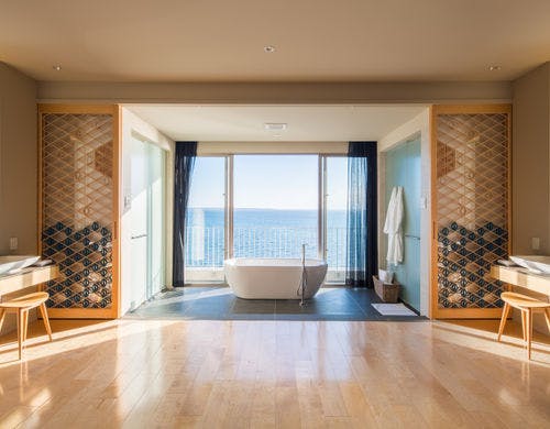 新棟OceanGarden「浮舟」のバスタブ