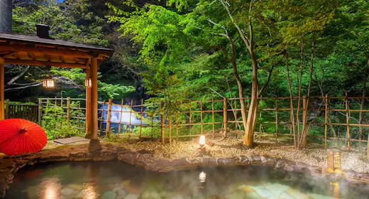 【素泊まりプラン】東山温泉の名湯<原瀧の自家源泉>と<四季折々の渓谷美>をお気軽に愉しむ