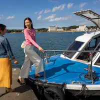 เรือข้ามฟากช่วงสุดท้าย ใช้เวลาเดินทาง 3 นาที