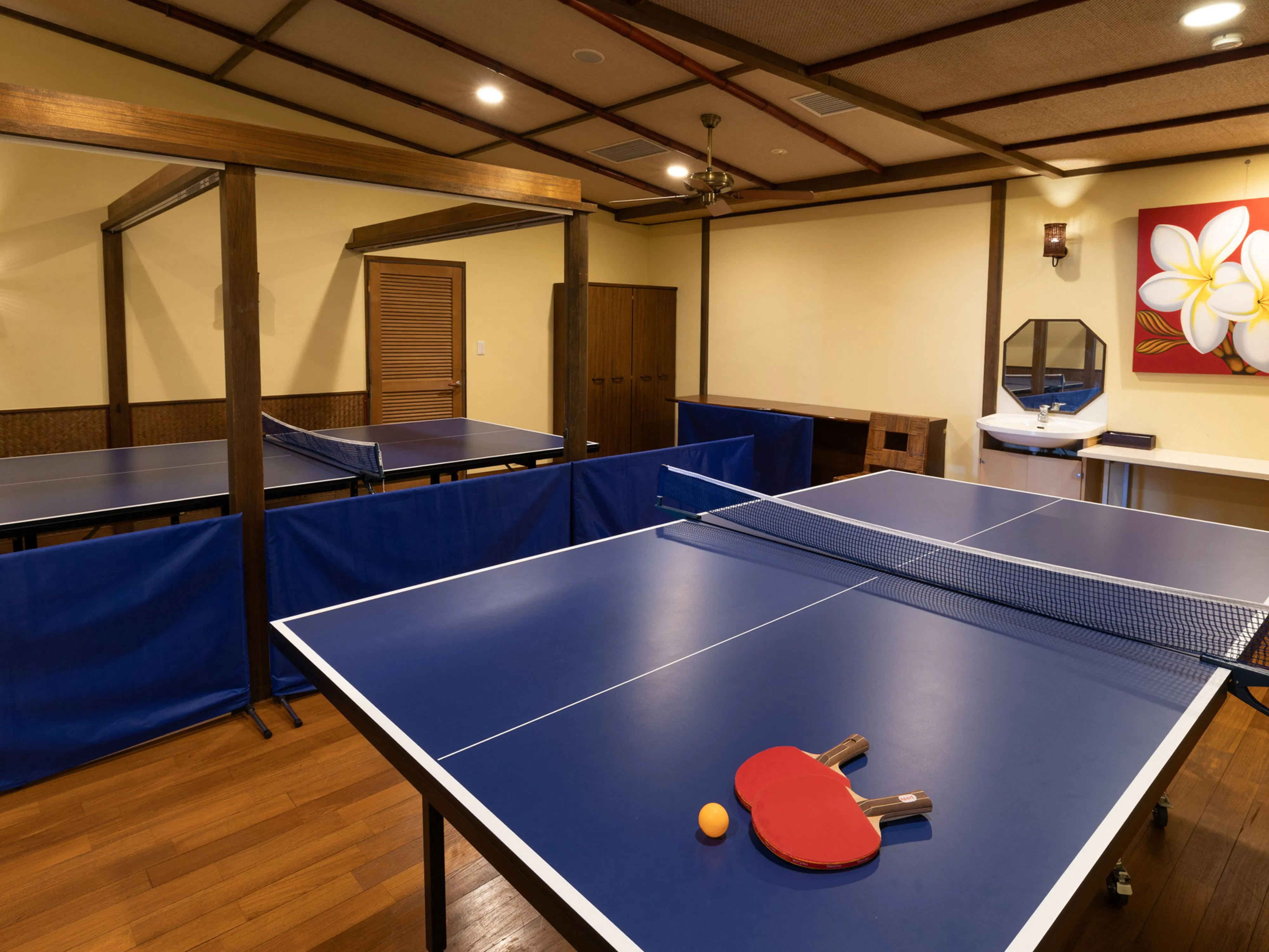 【Ruang Tenis Meja】Kesenangan khas akomodasi dengan mata air panas♪