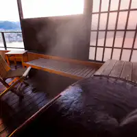 노천탕이 있는 일본식 객실