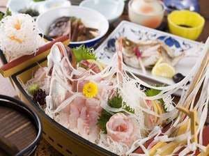 【日本海の旬魚盛】通常のお造りからグレードアップ＜舟盛＞×美保湾＆境港の旬を味わう海鮮会席プラン