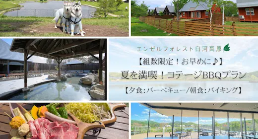 〇【組数限定!お早めに!】 夏を満喫!コテージBBQプラン 【夕食:バーベキュー/朝食:バイキング】