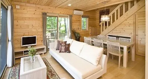 Dog Villa Log Suite Living