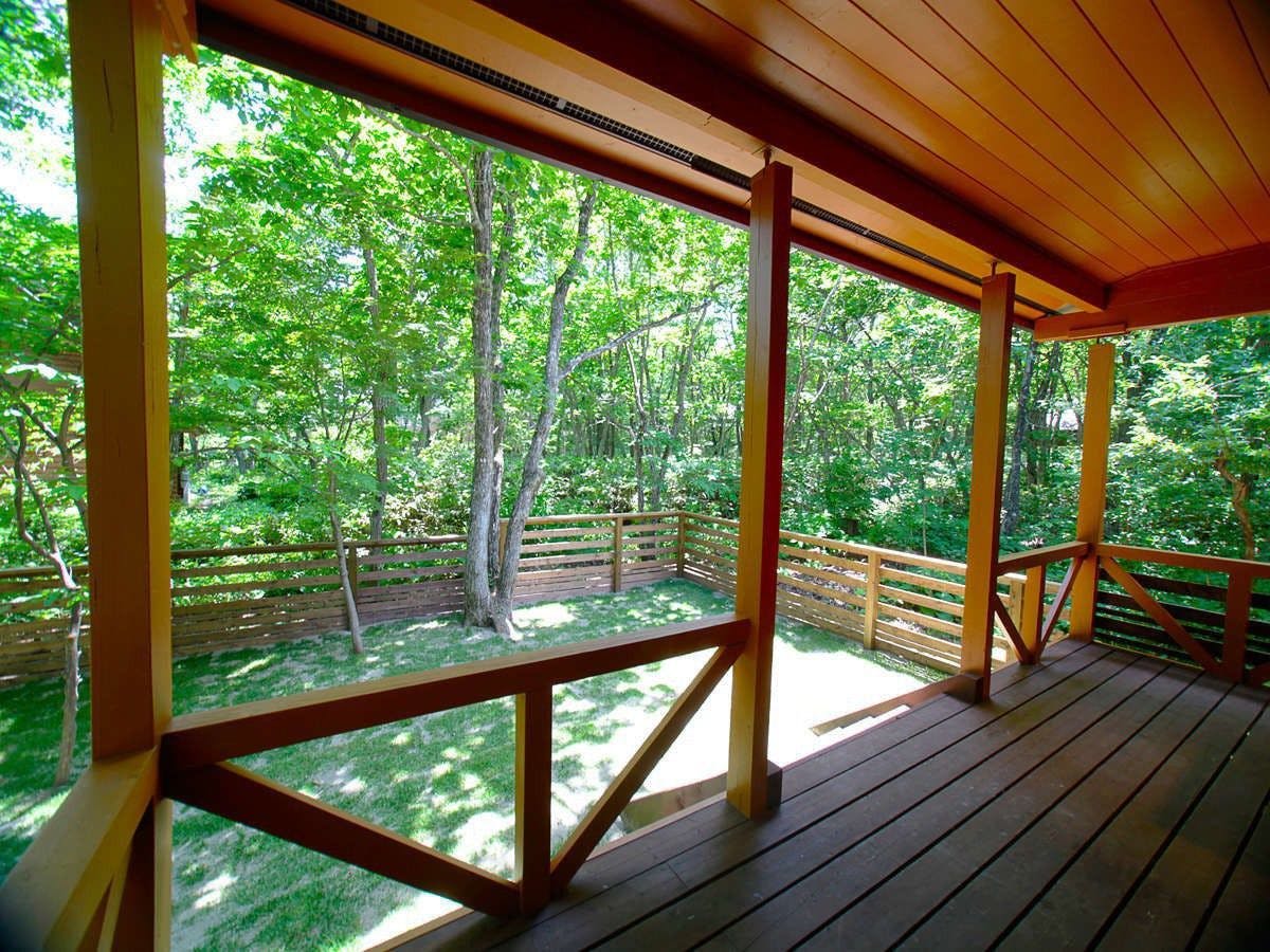 【บ้านพักตากอากาศแบบ A - ระเบียง】