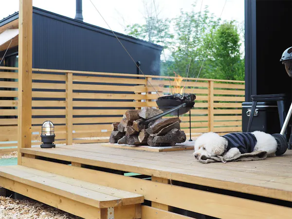 【Glamping Cabin】กองไฟ