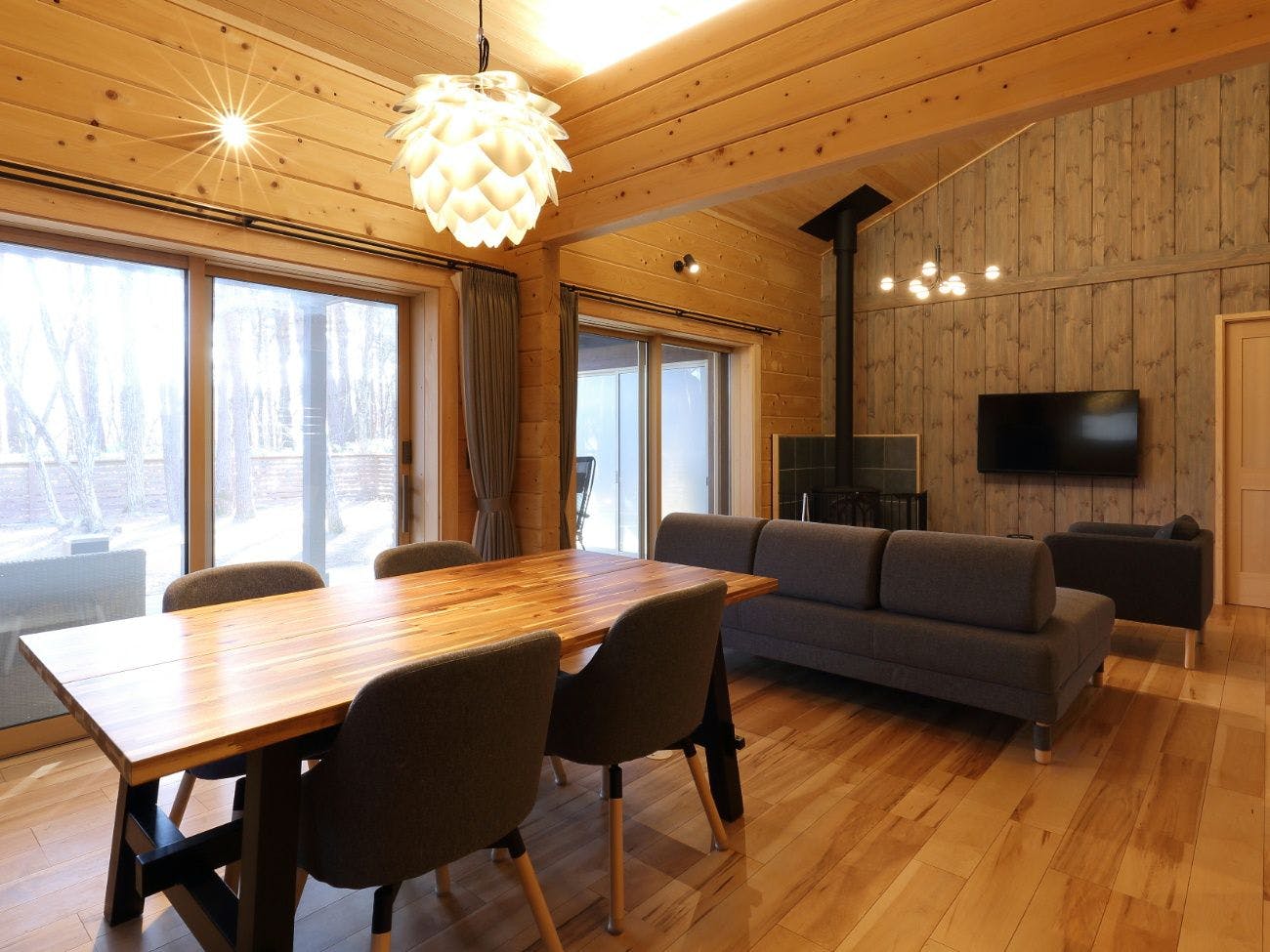 サウナ＆露天風呂付ログプレミアム　ミ―サ