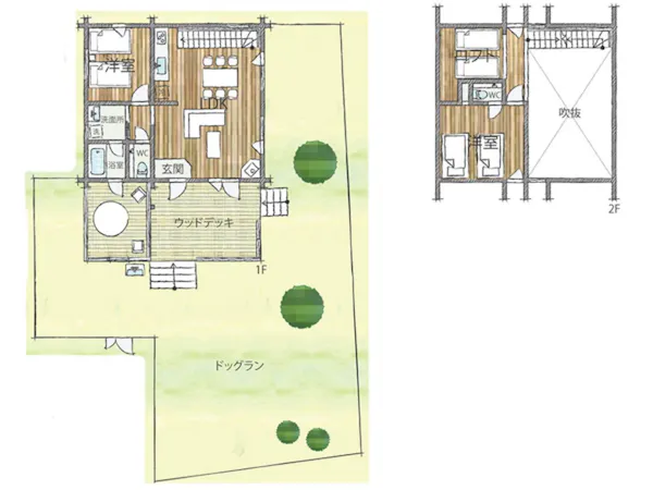 ログプレミアム~木立~間取り