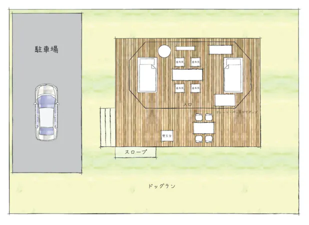 グランピング間取り