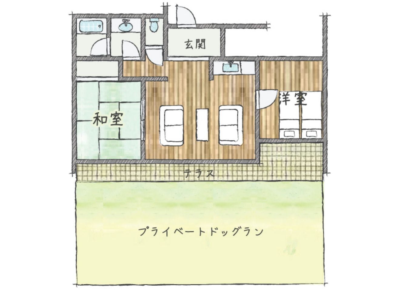 BタイプB2 間取り