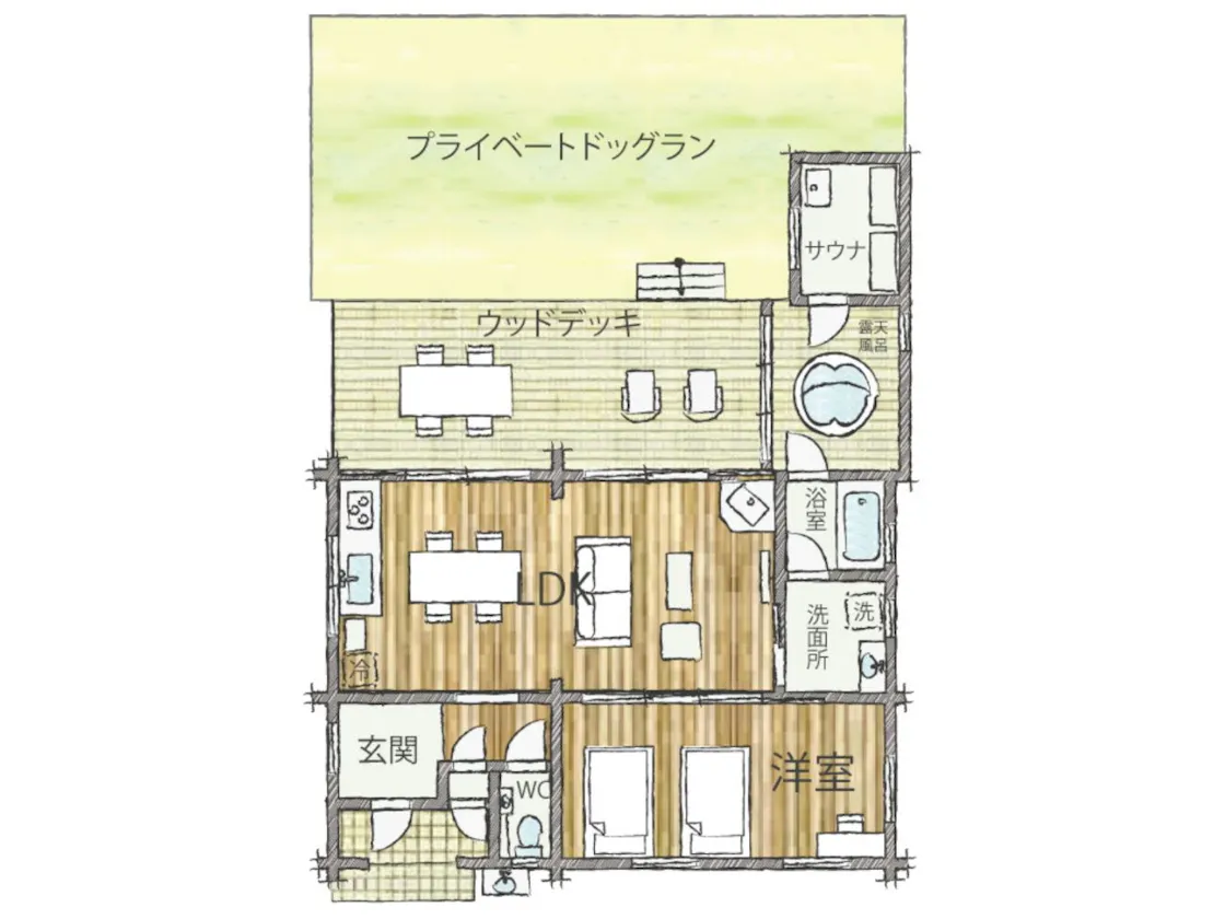 ログプレミアム~タイカ~間取り