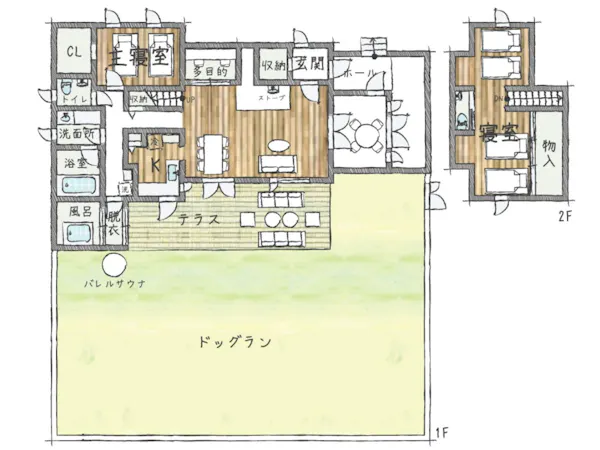 ハイグレードコテージ ミモザ間取り
