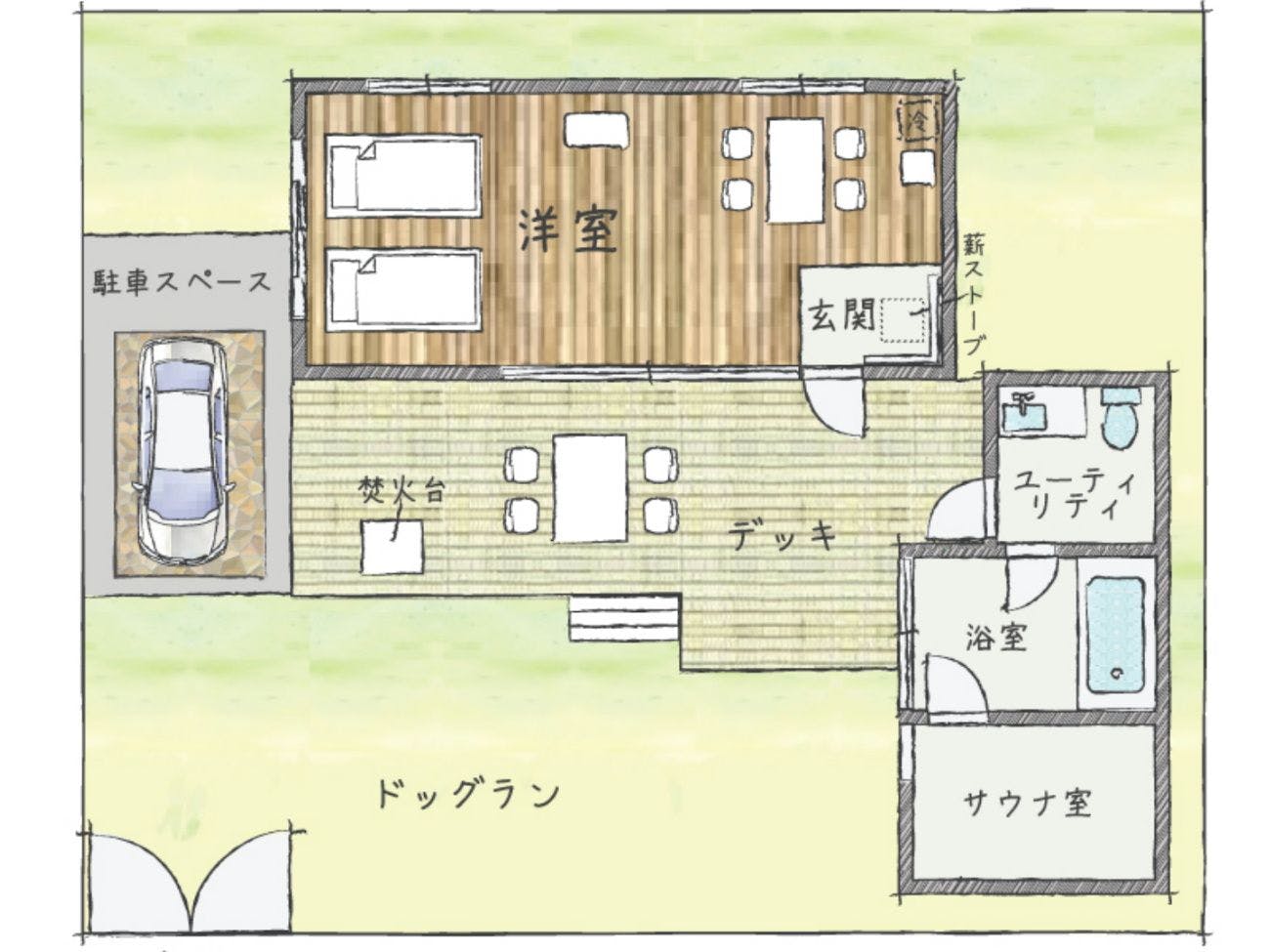 แปลนห้องพักแคมป์ปิ้ง ZA