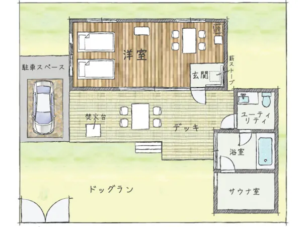 แปลนห้องพักแคมป์ปิ้ง ZA