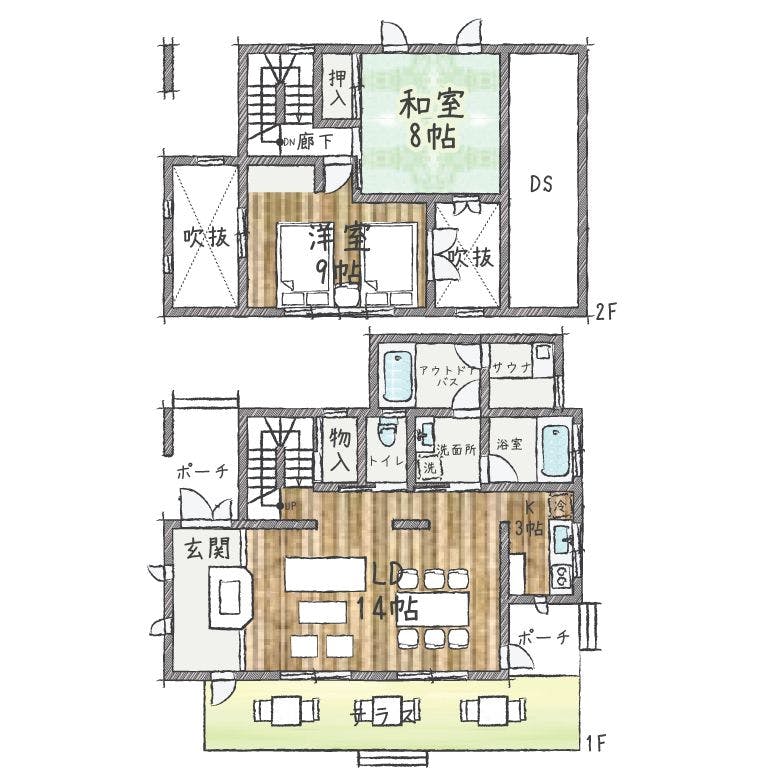 【コンフォートステイ】燈　間取り図