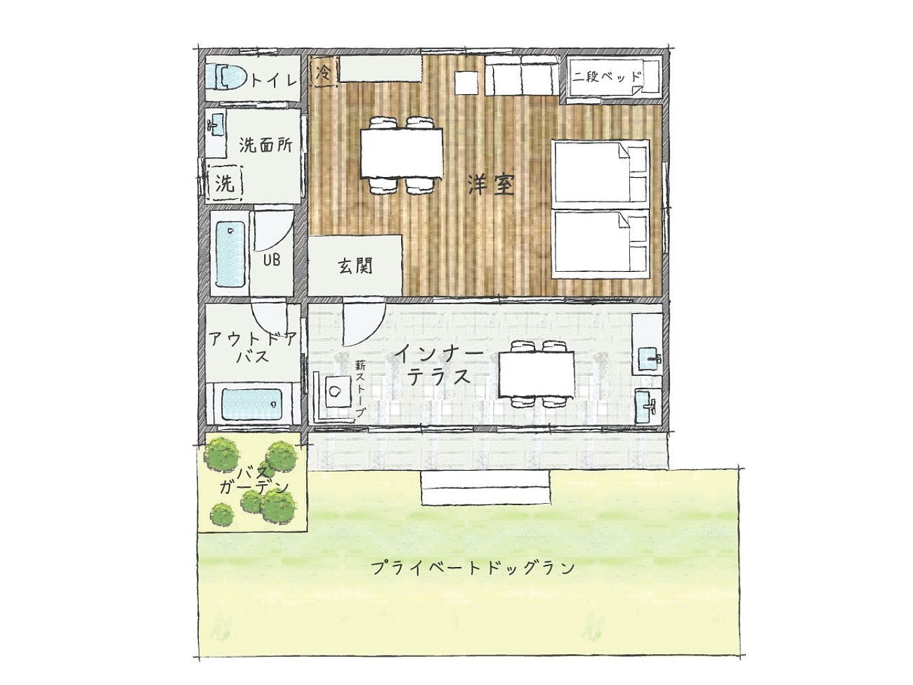 ガーデンサンテラス間取り図