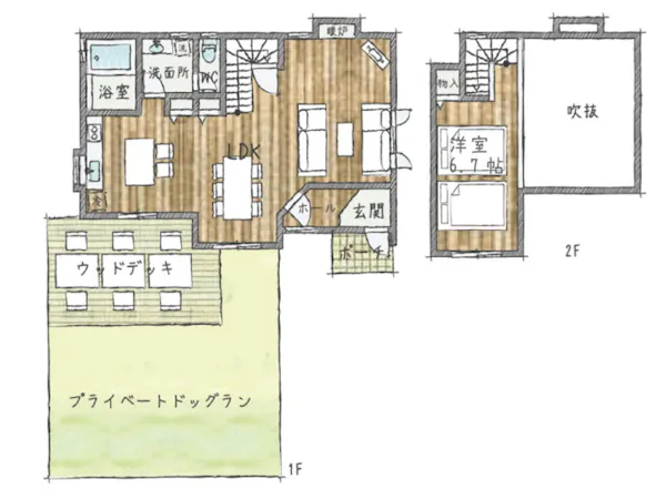 【温泉付貸別荘】Wタイプ