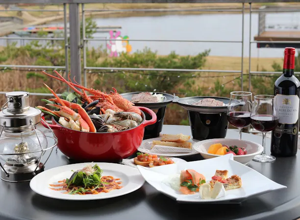 ドッグフリーグランピングの夕食