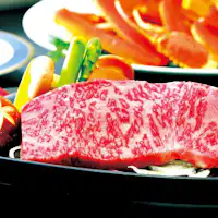 Daging sapi Hitachi panggang teppan