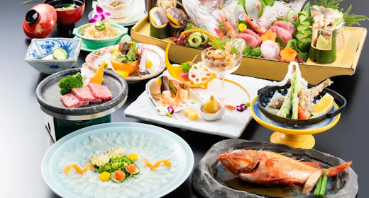 【 地魚の舟盛とふぐ刺 】月浜海食膳其の二!